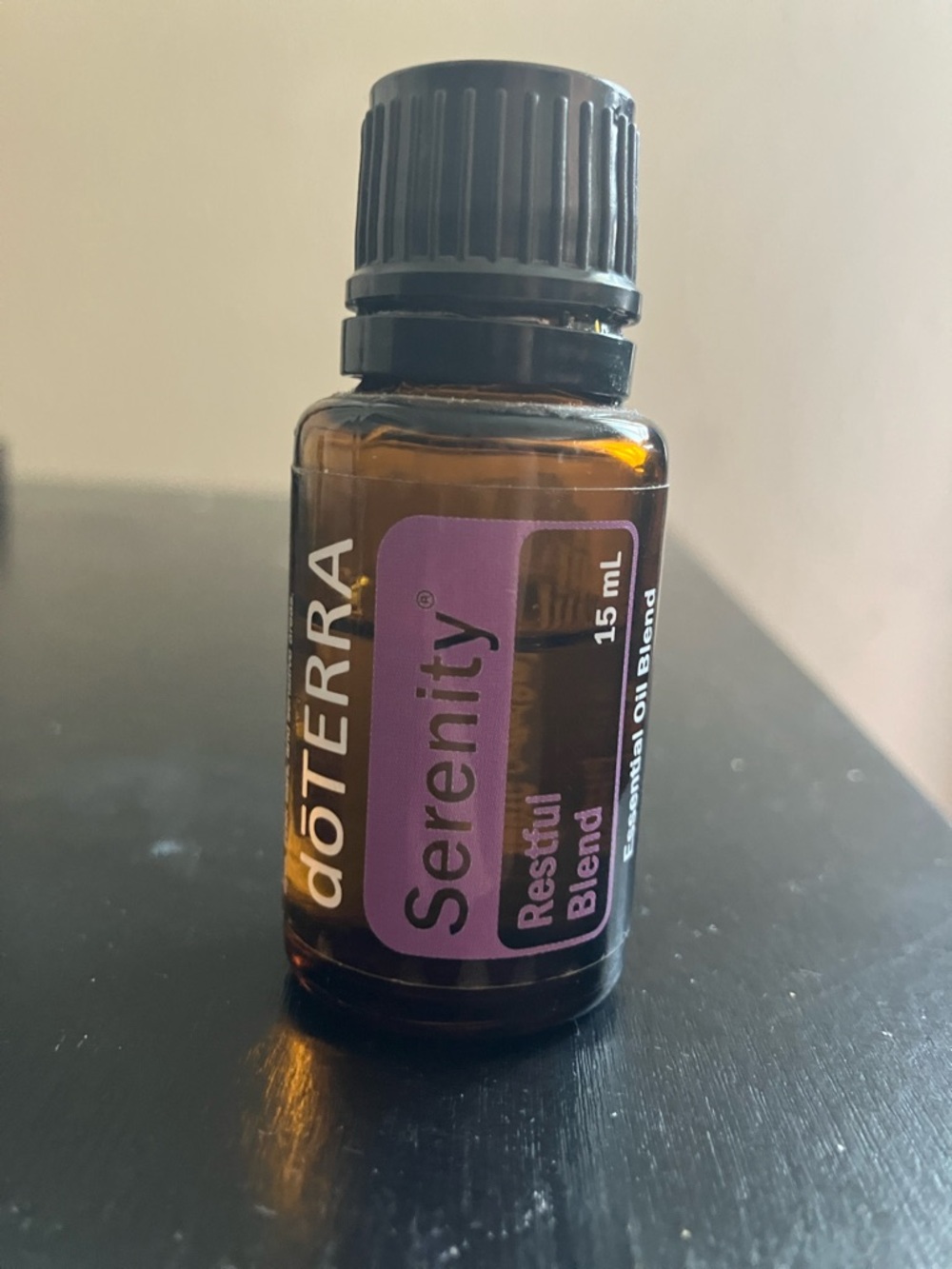 Doterra Serenity Restful Blend - Purple and Amber Bottle